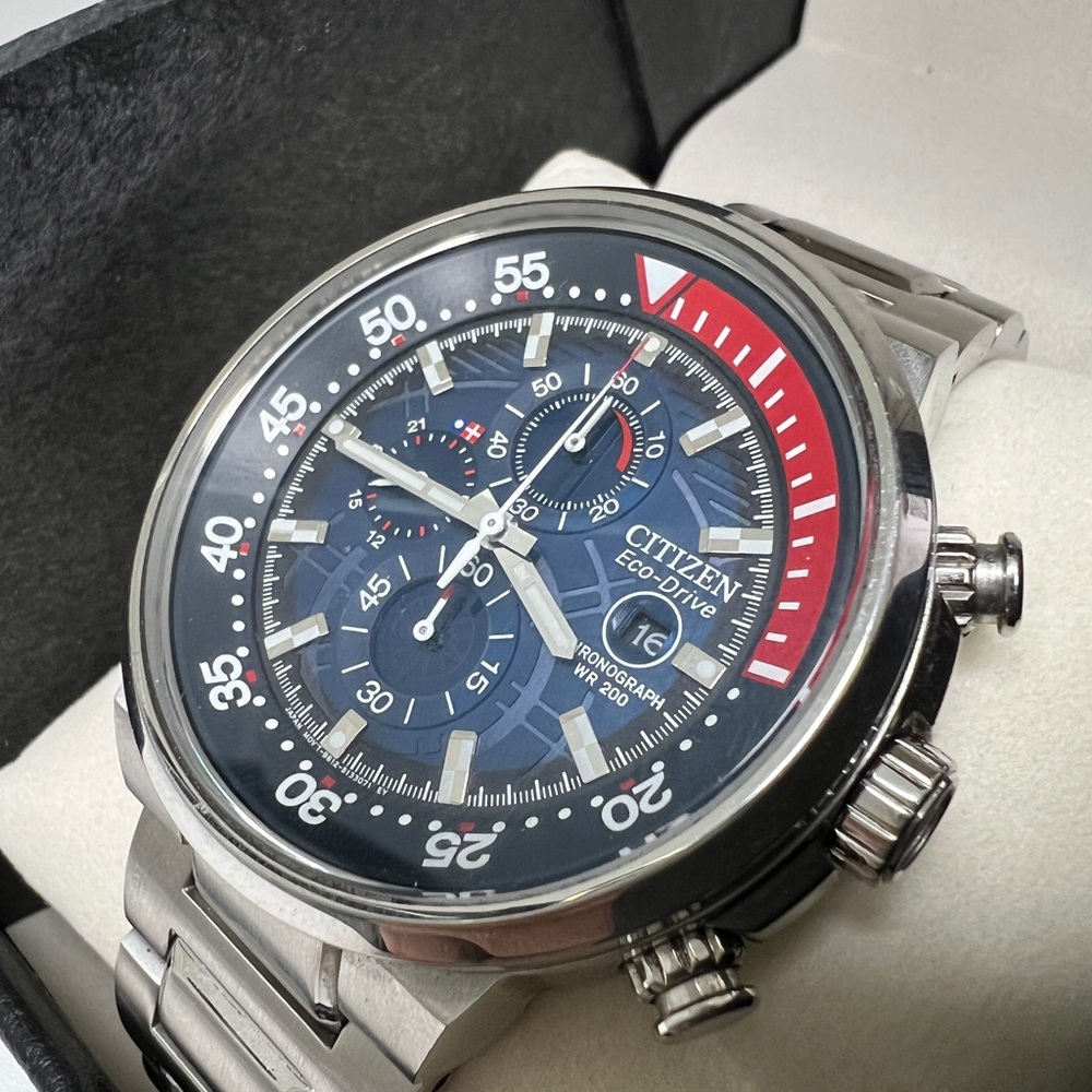 Citizen Eco-Drive CA0440-51L Endeavor Stainless Steel Chronograph Watch